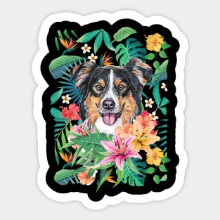 Tropical English Shepherd Sticker